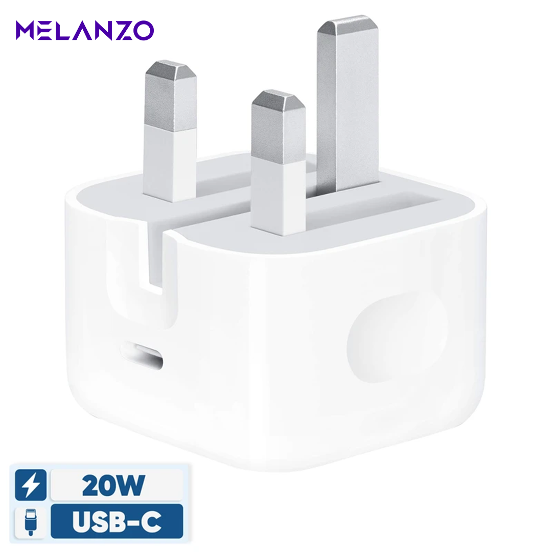 1 شارژر دیواری 20 وات اپل مدل B/A | شارژ سریع و سازگار با دستگاههای اپل - Image 1